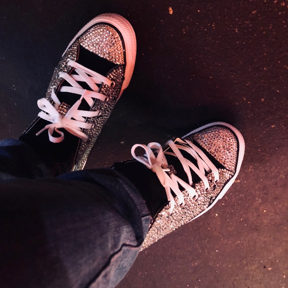Custom Bling Converseππ - Picture 2 of 5
